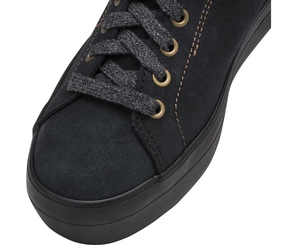 Womens Keds Sneakers - Rise Hi Suede Faux Fur - Black - 7018-ASPZL